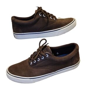 Sperry Top Sider Sneakers Men's Sz10 brown not canvas maybe leather no box